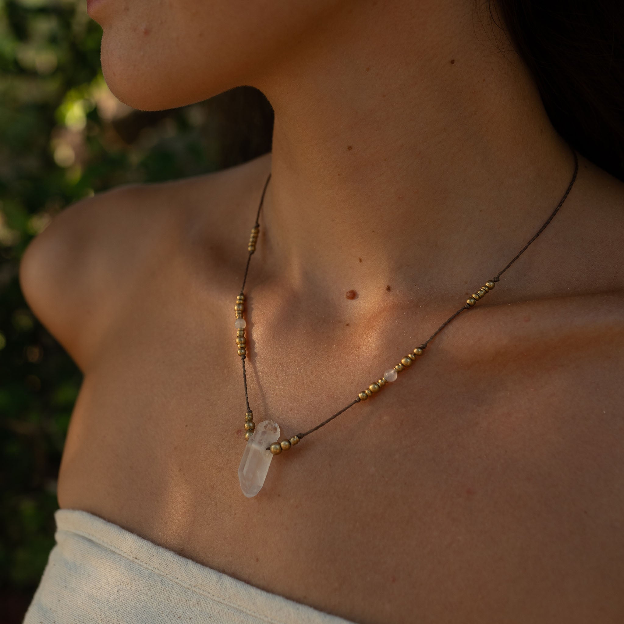 Collar Lumen de cristal de roca