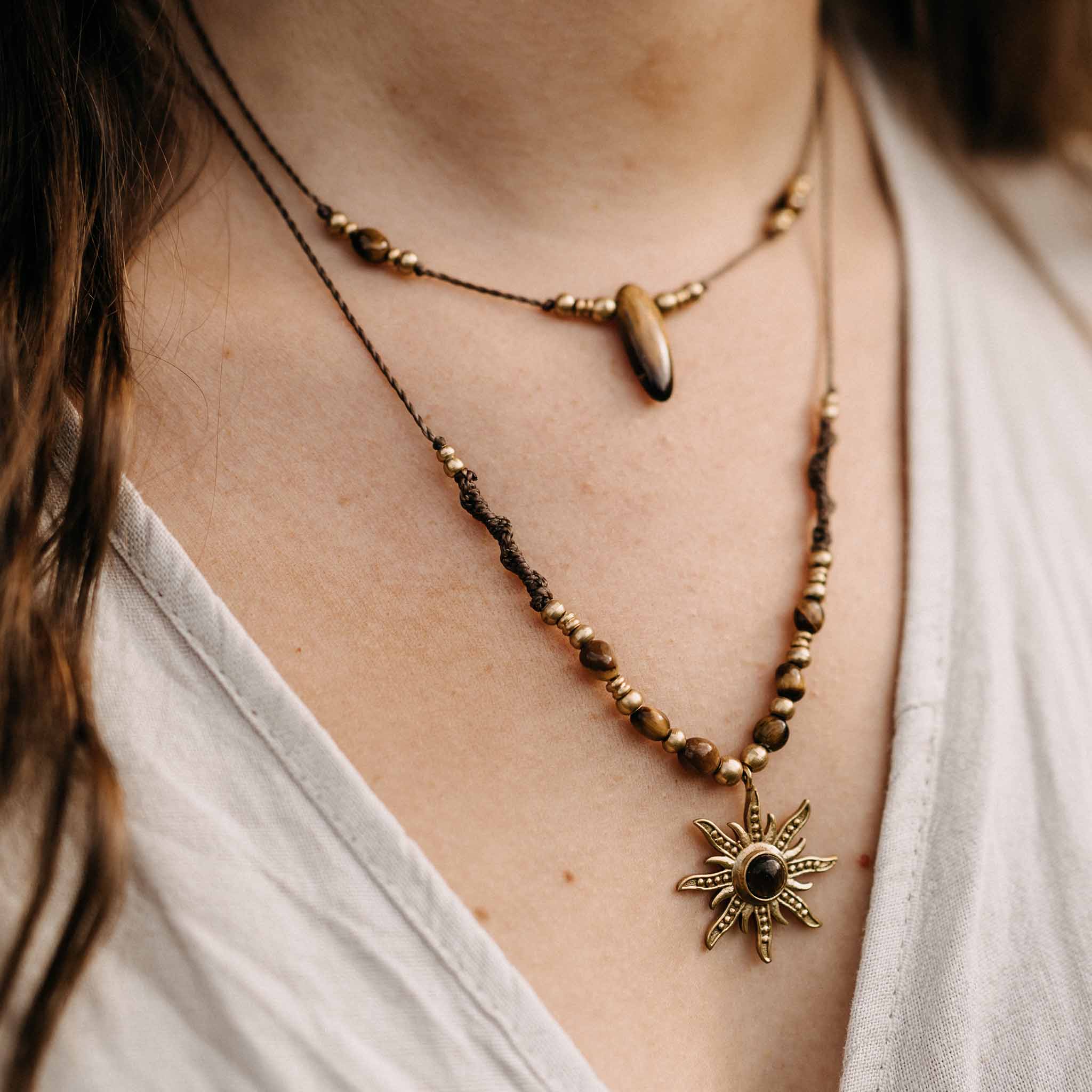 Halskette Solenya Tigerauge