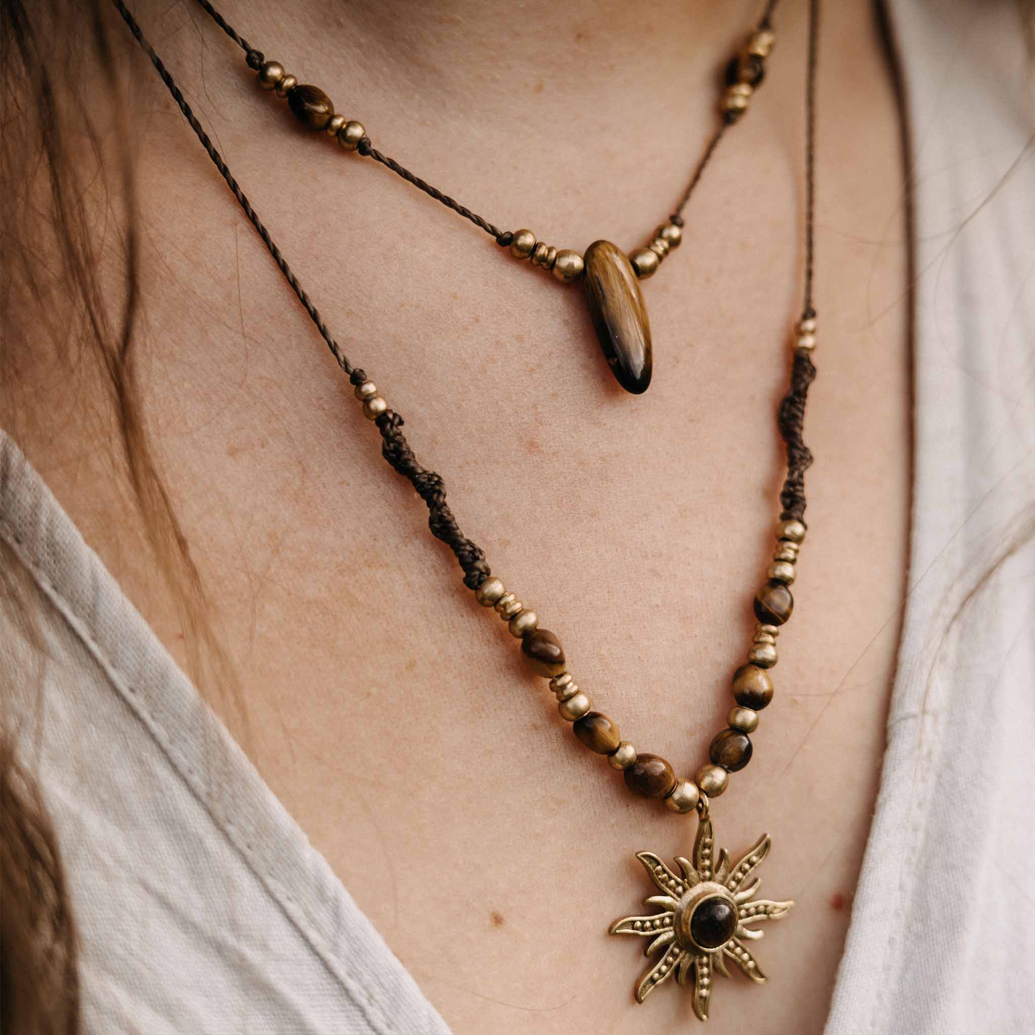 Halskette Solenya Tigerauge