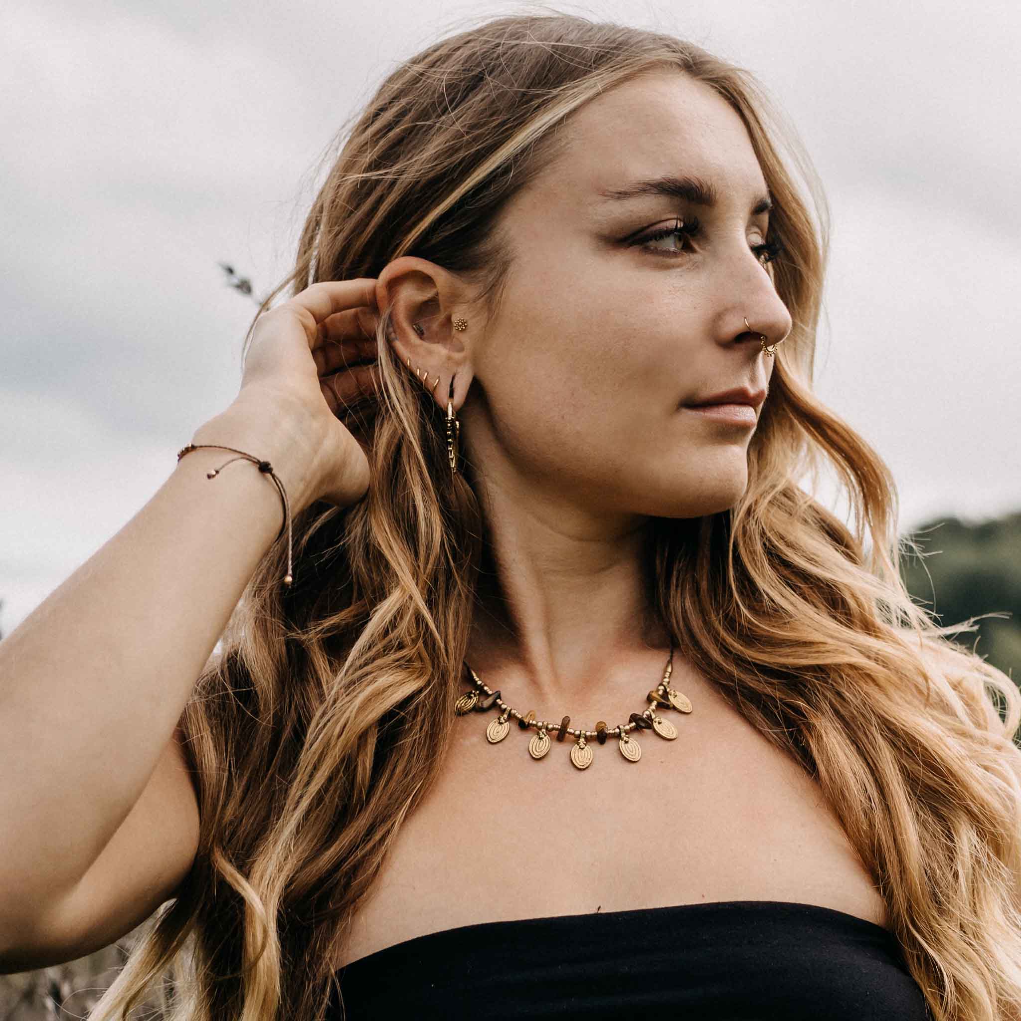 Amariel Gold Tiger Eye Necklace