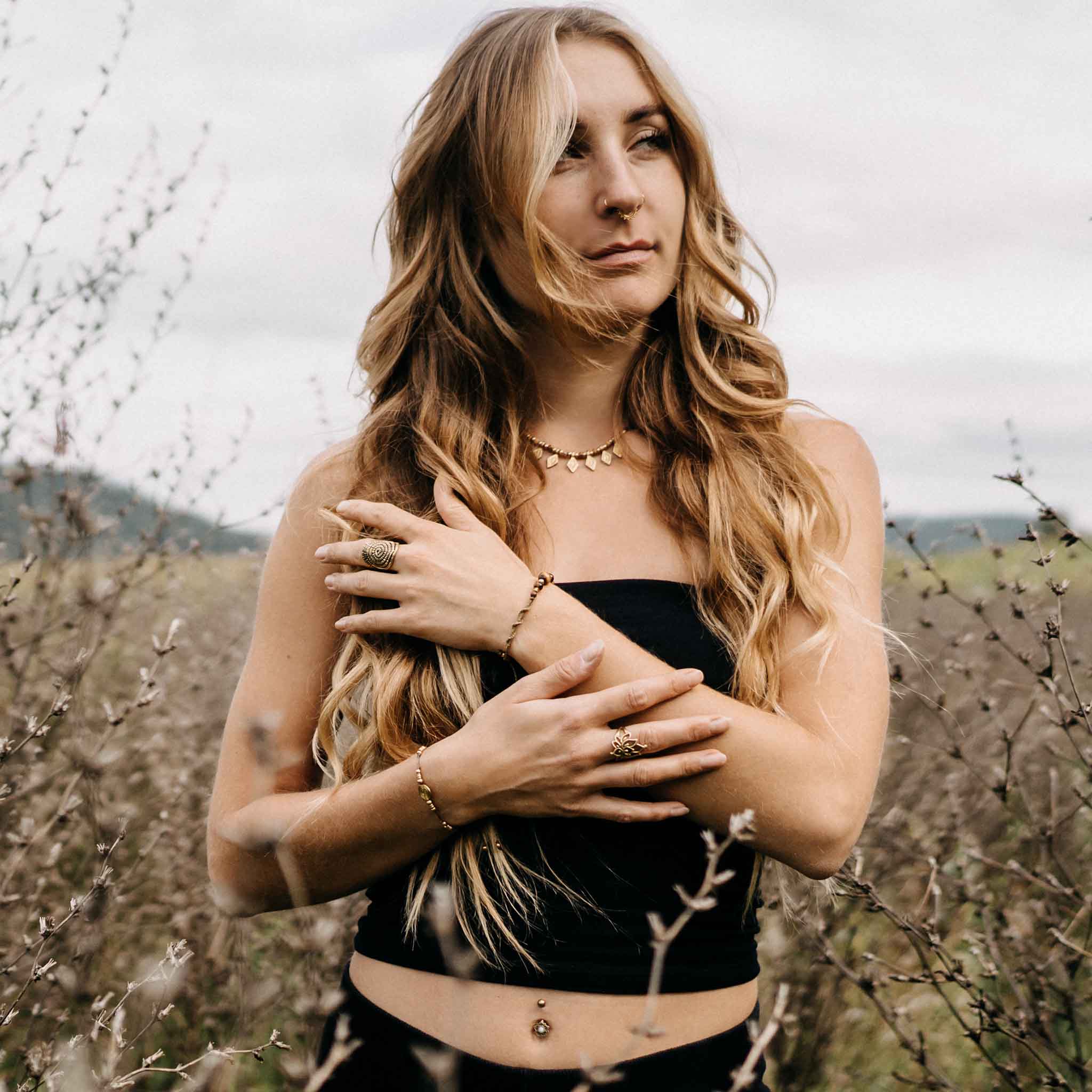 Halskette Nareen Gold Jaspis