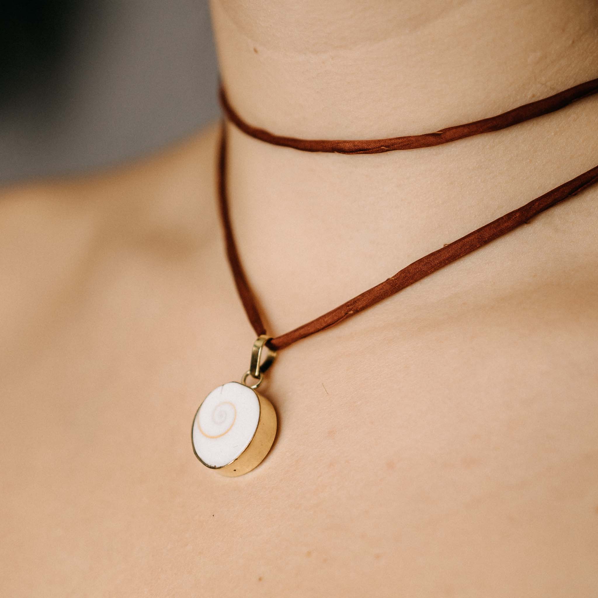 Operculi Large Gold Pendant