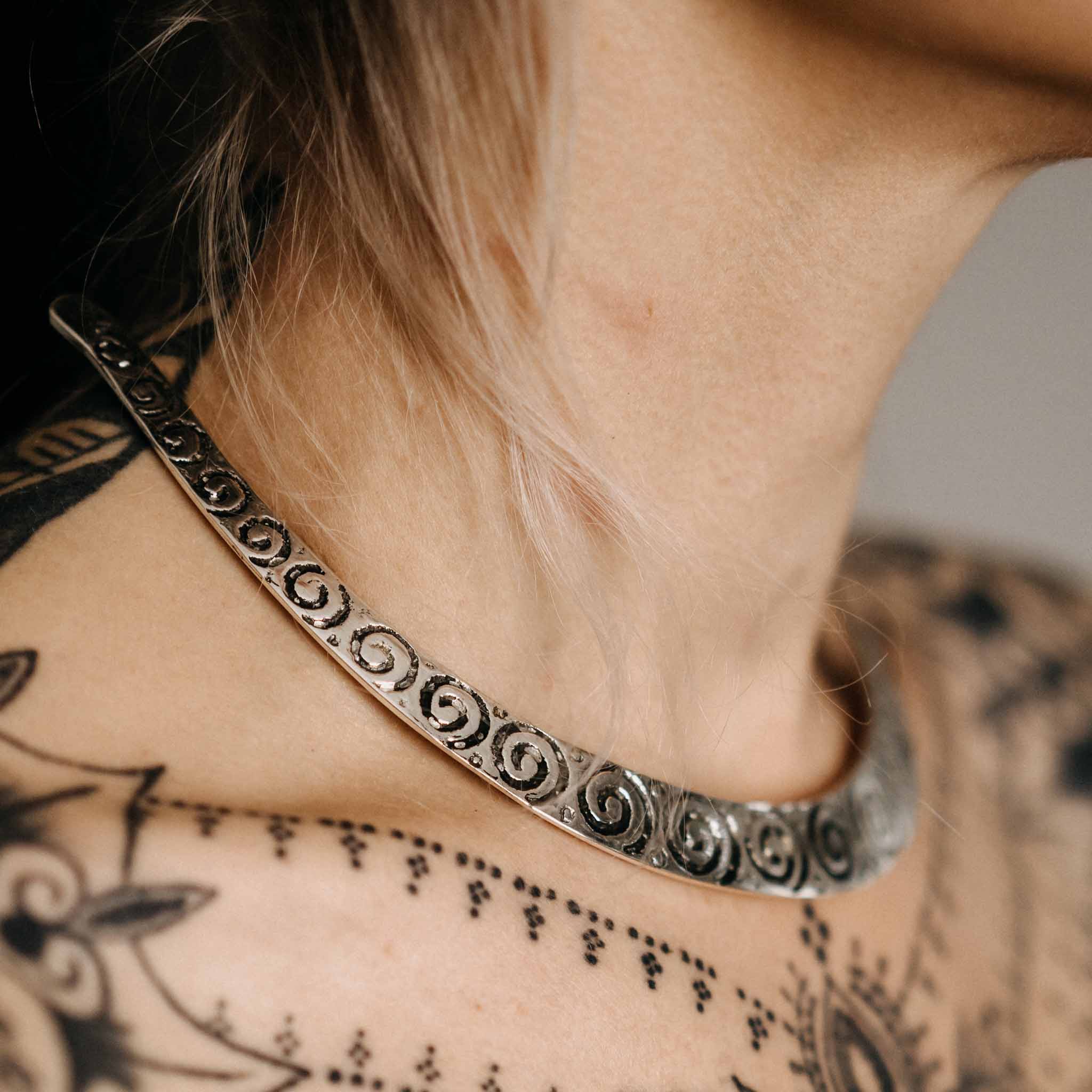 Choker Aditya Silver