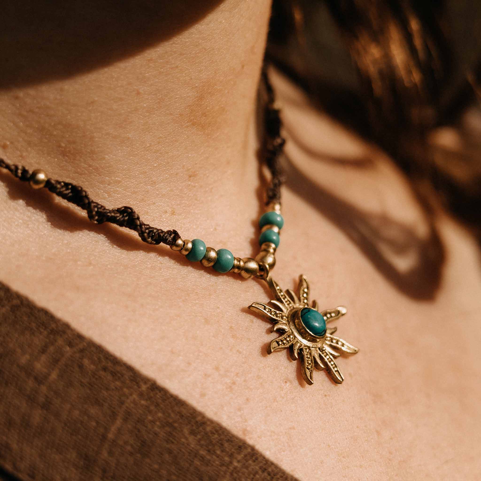 Halskette Solenya Türkis