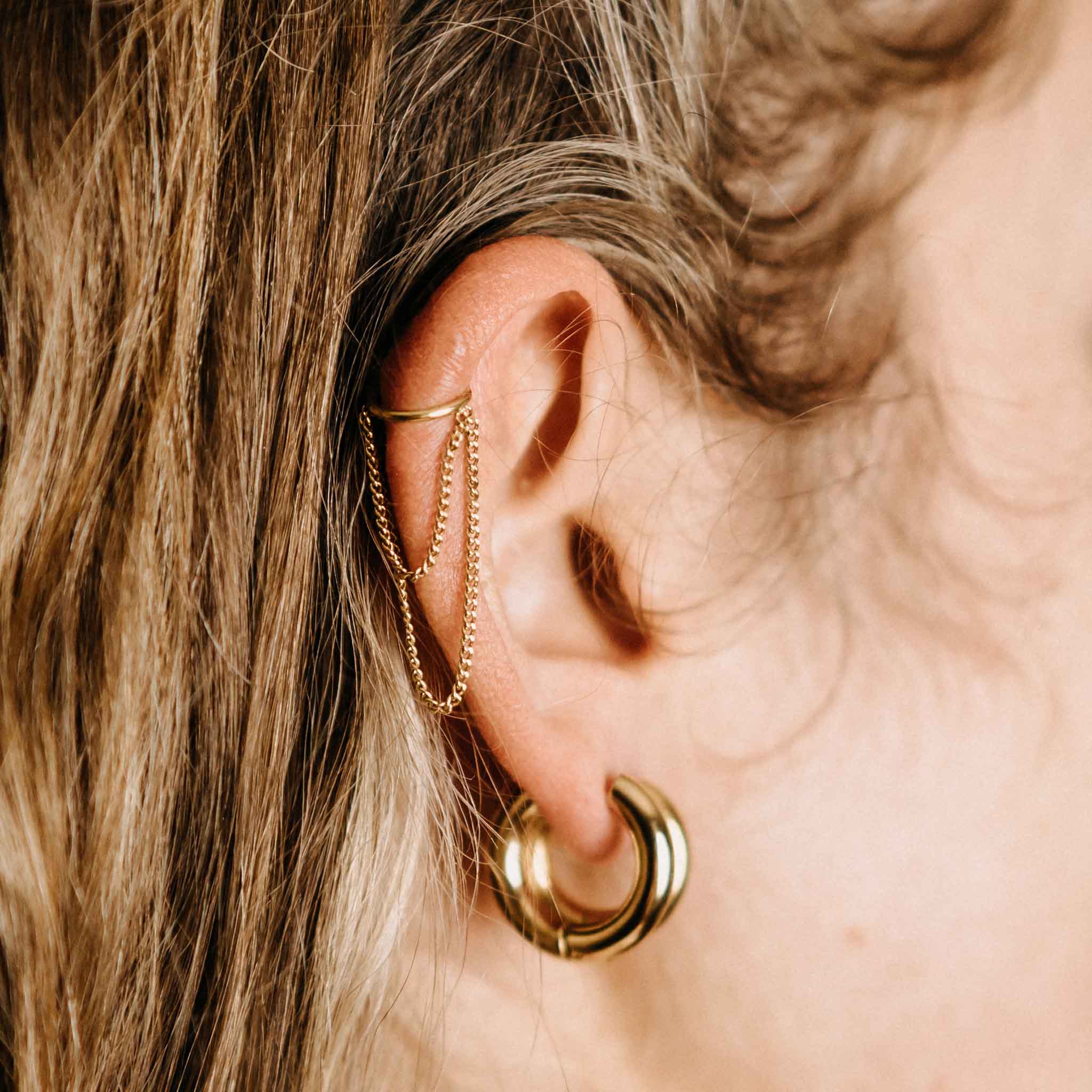 Helix Piercing Tanvi Gold/Silver