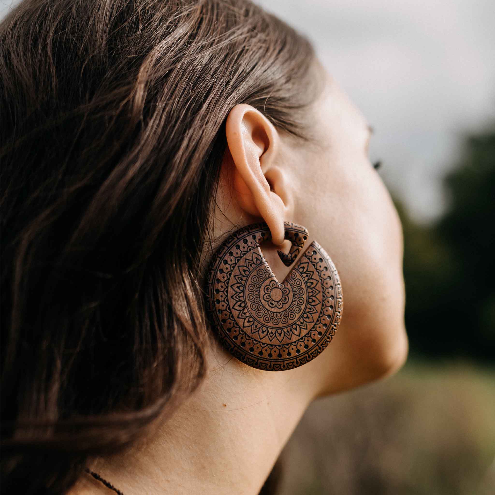 Ohrringe Isolara Holz