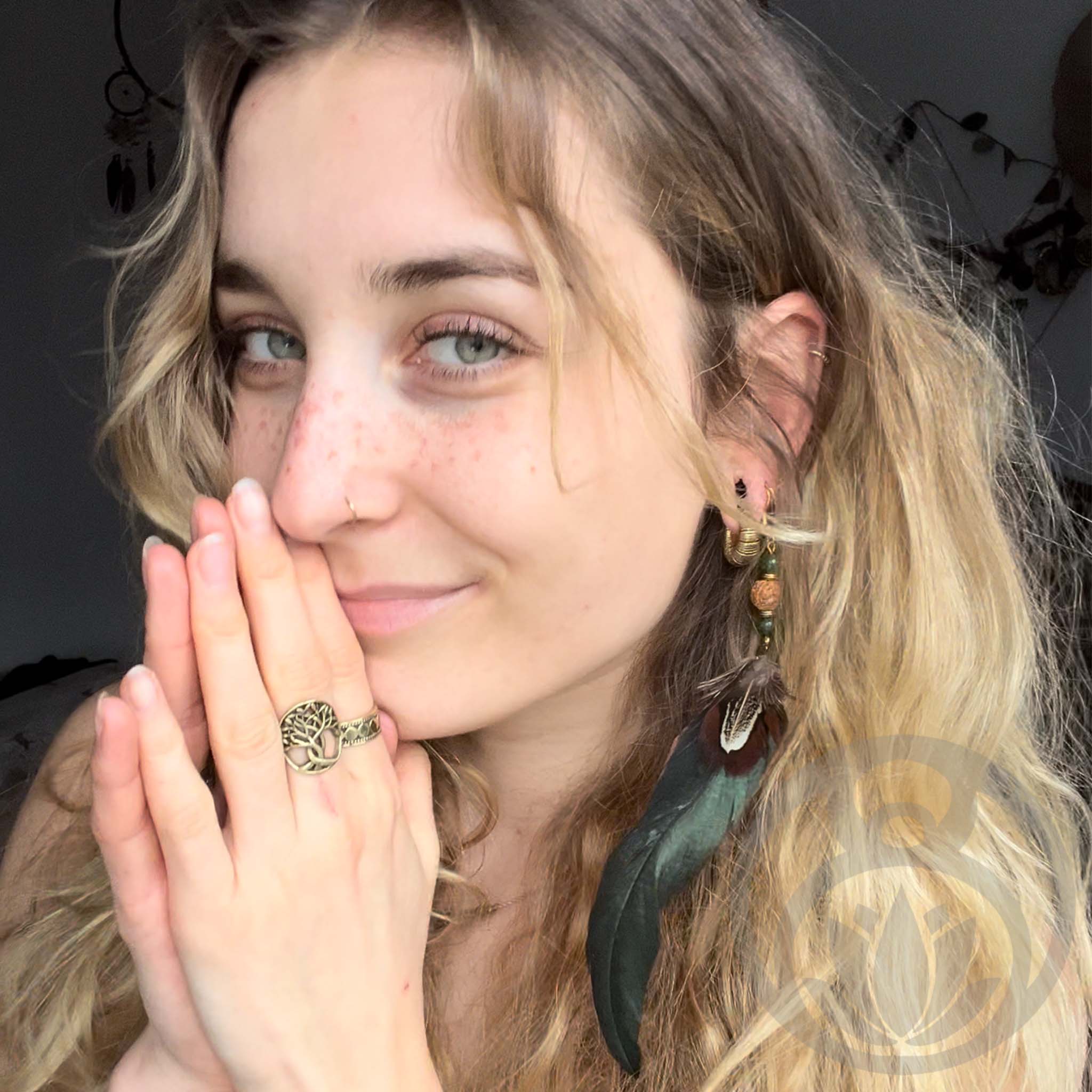 Ohrringe Federn Hahn Fasan