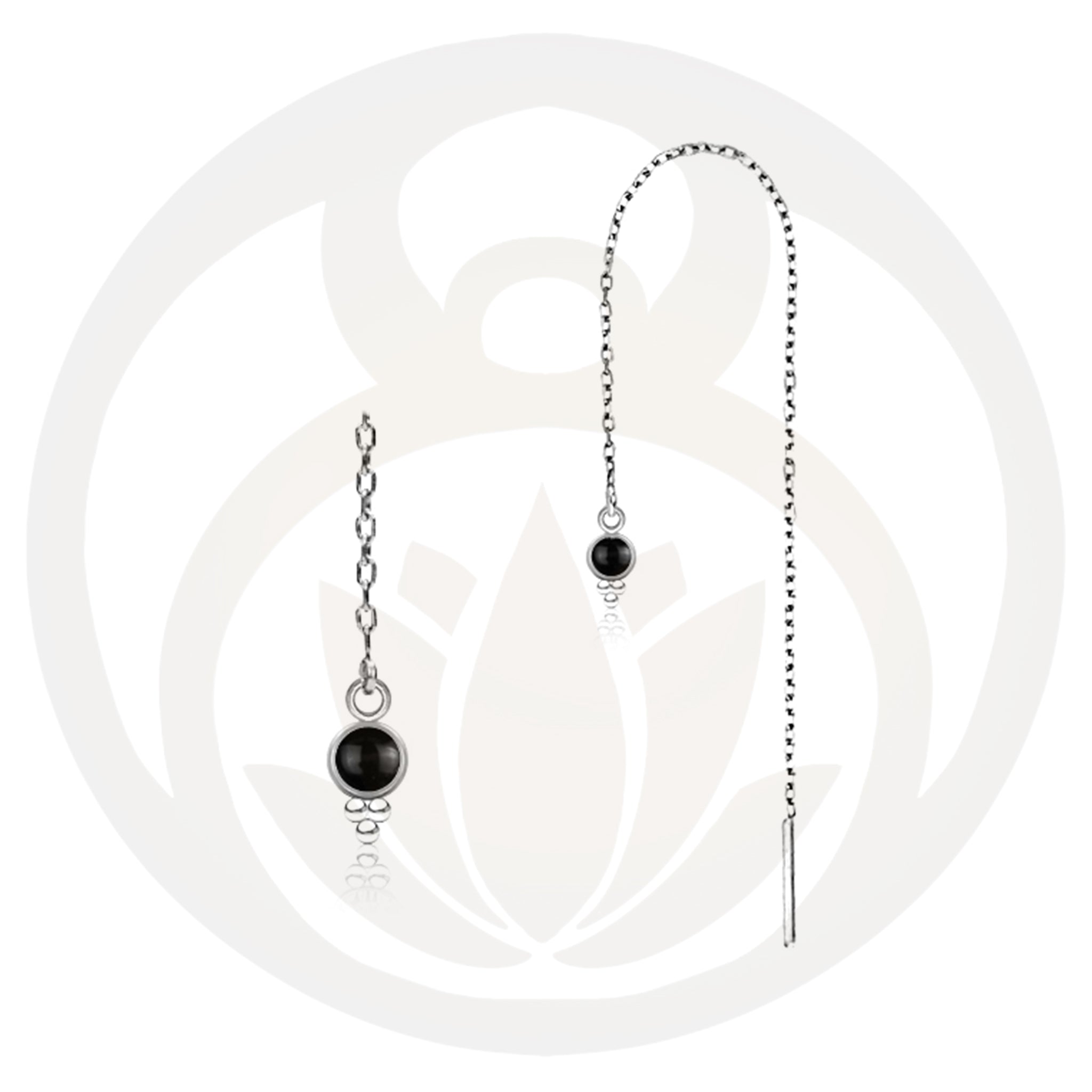 Kettenohrringe Boond Silber