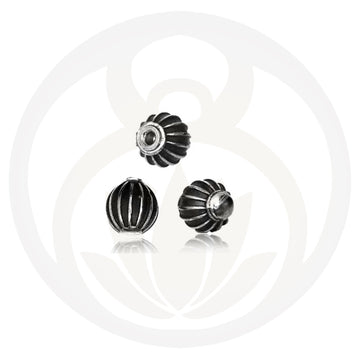 Closure ball silver pattern 1