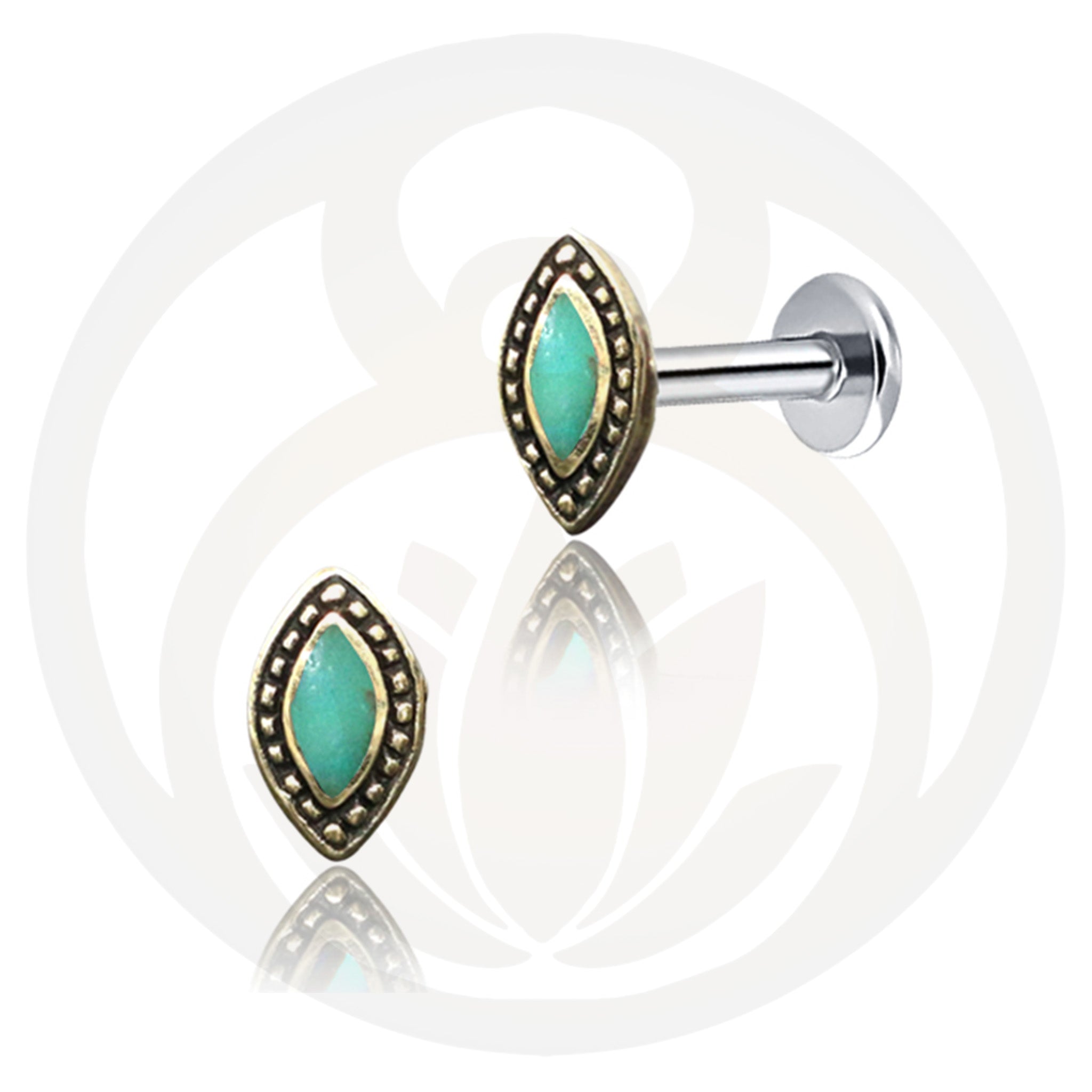Labret Eivor Gold Turquoise