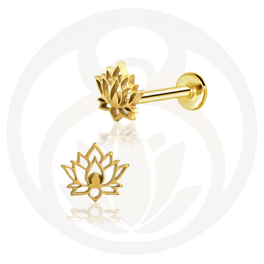 Labret Lotus Gold/Silber