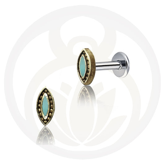 Labret Eivor Gold Turquoise