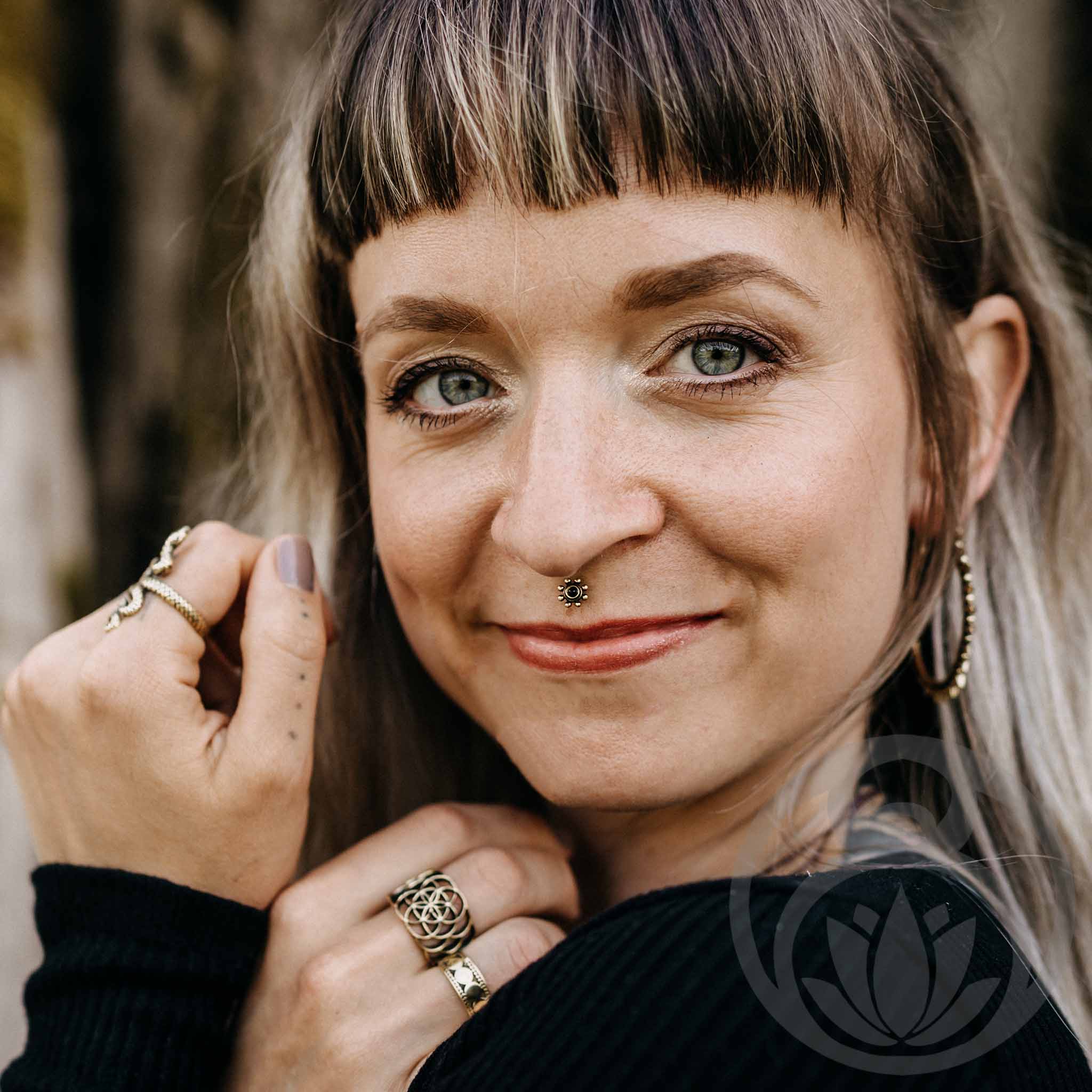 Labret Yrsa Gold Onyx