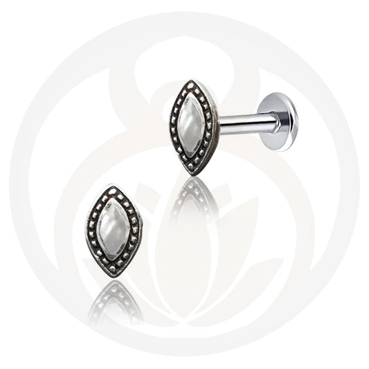 Labret Asger Silver Mother of Pearl