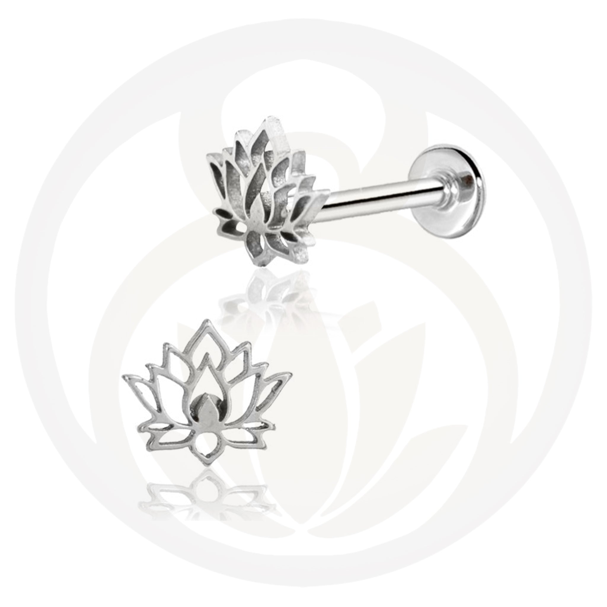 Labret Lotus Silver