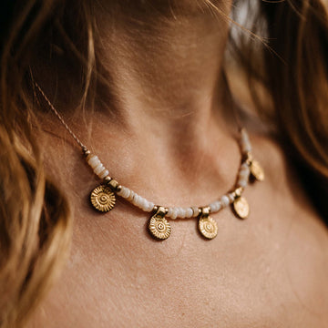 Necklace Zyphira Gold Sand