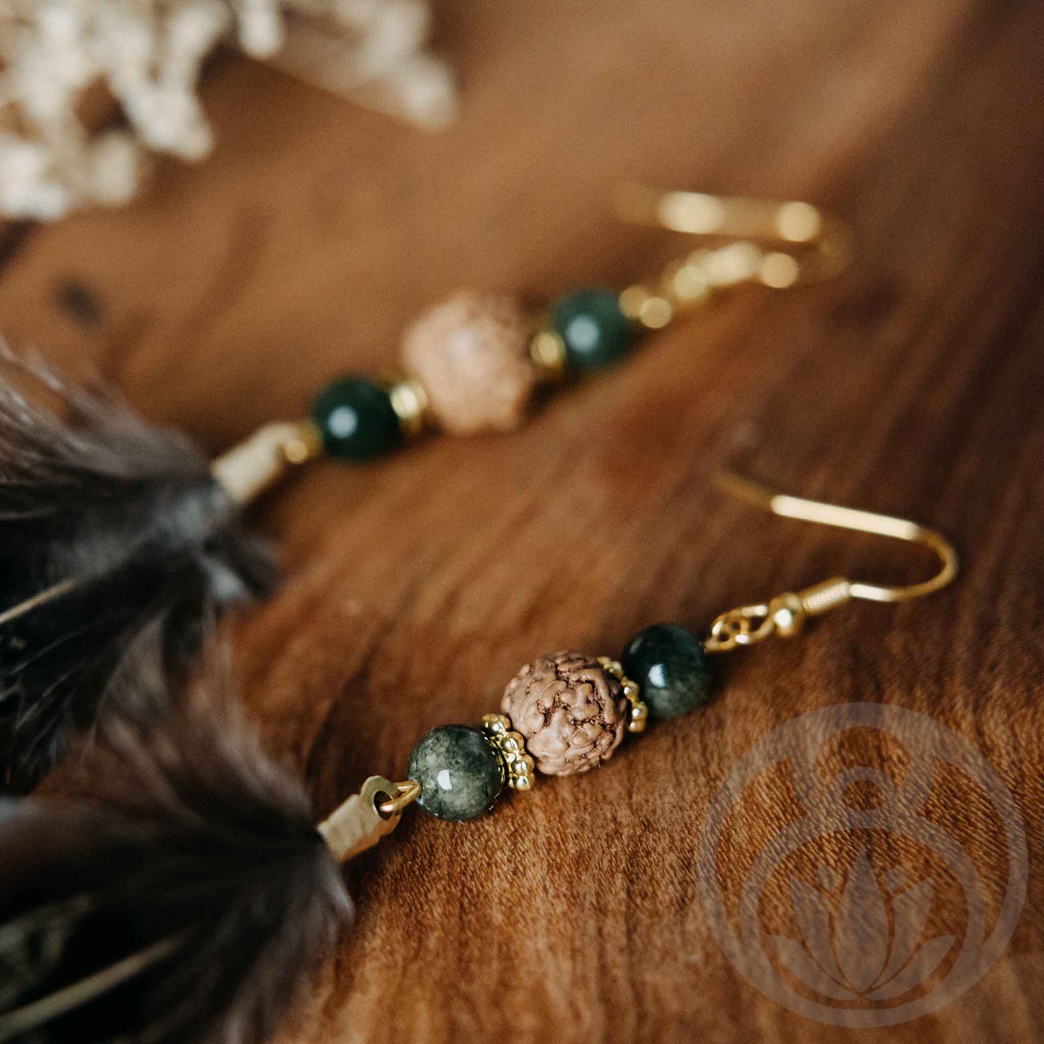 Ohrringe Federn Hahn Fasan