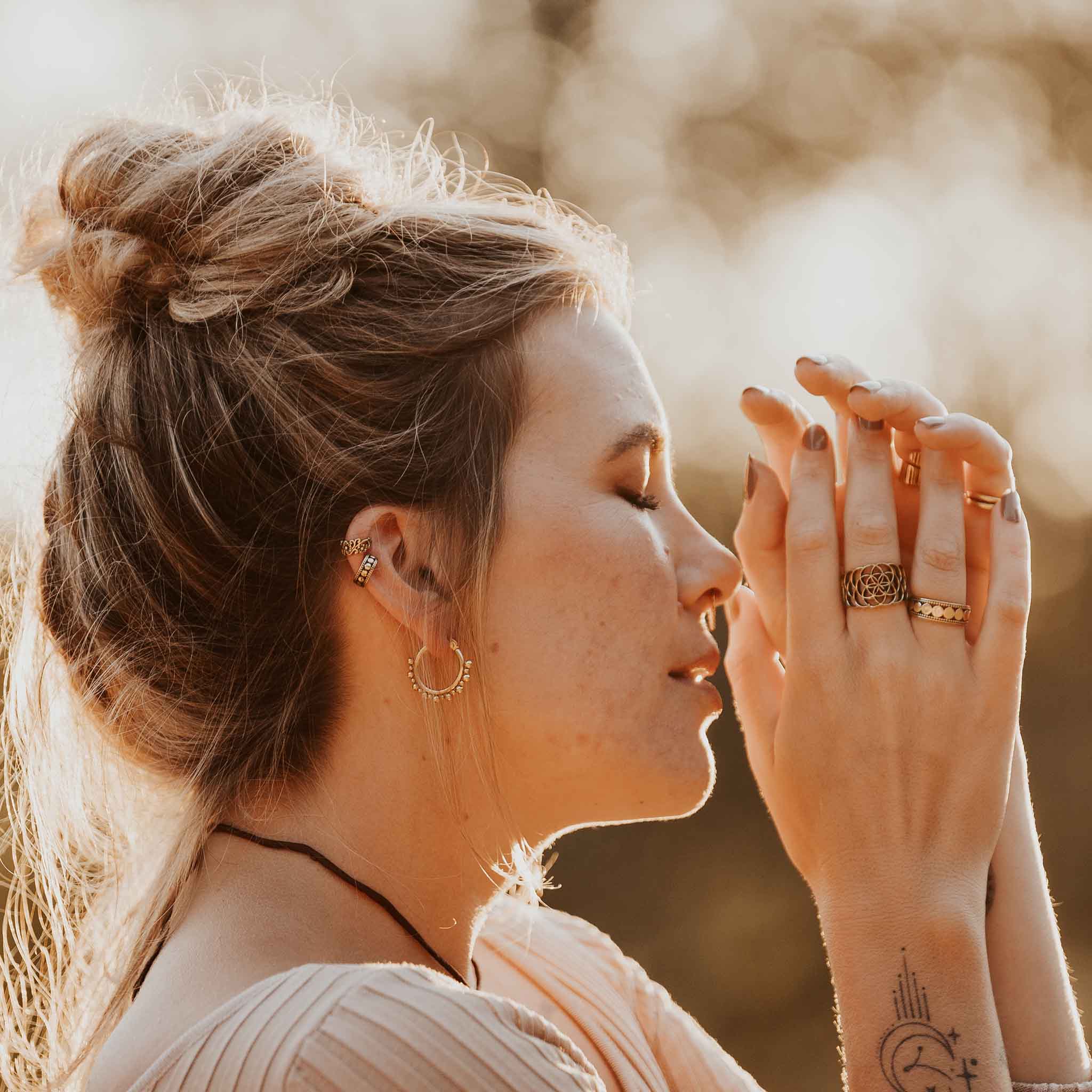 Finger Ring Flower of Life