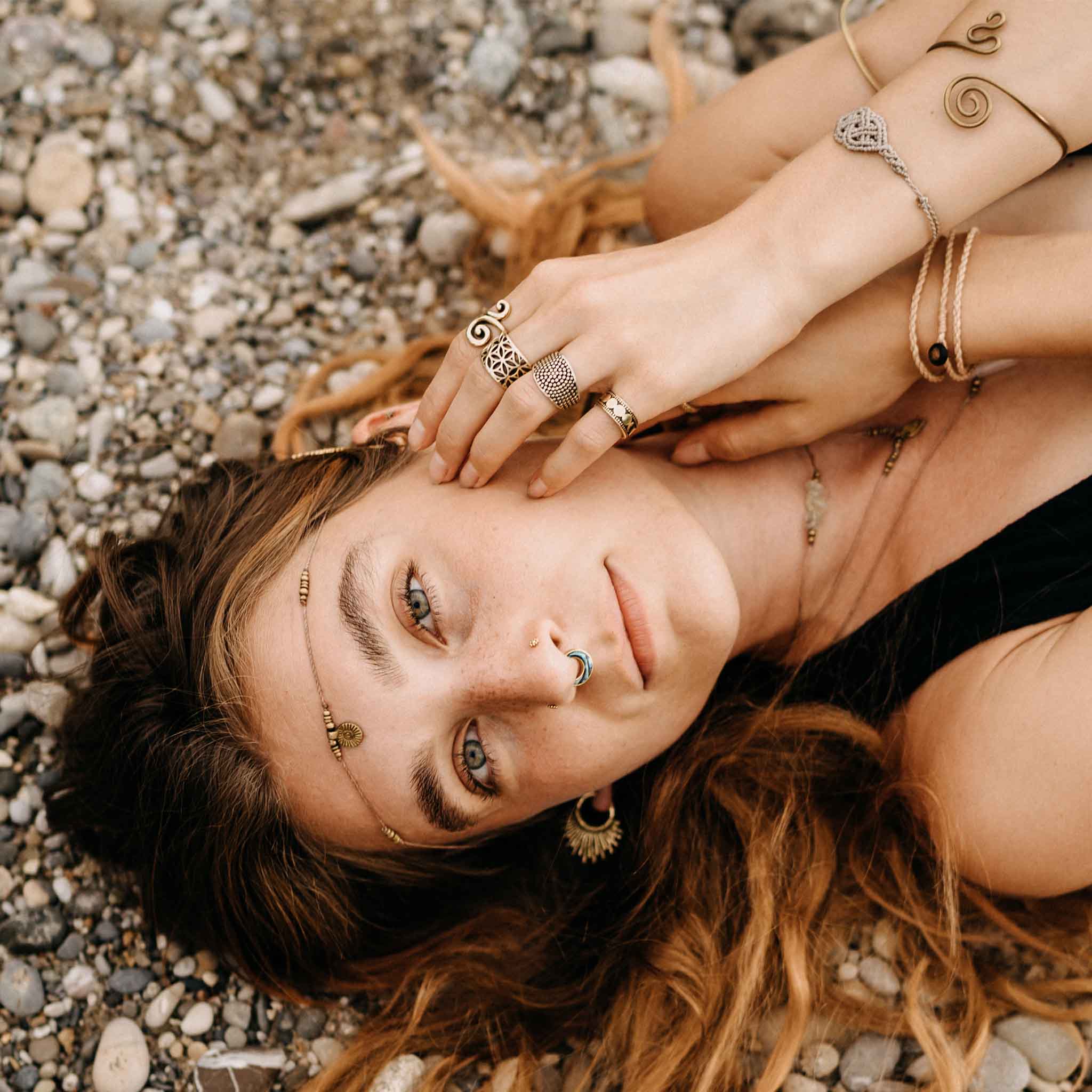 Anillo De Dedo Espiral Grande