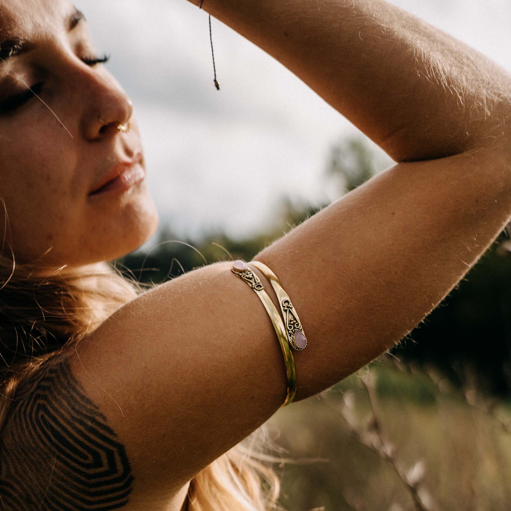 Anaya Gold/Silver Upper Arm Bracelet