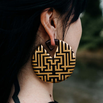 Ear Weights Hugin Brown Gold