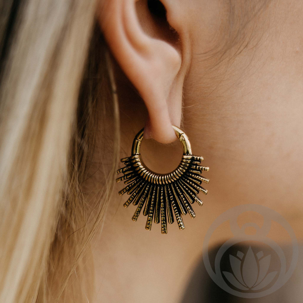 Pesas de oreja Surya Gold