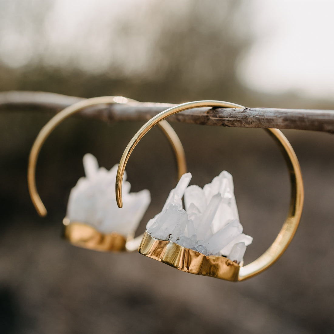 Ear weights Agneta crystal