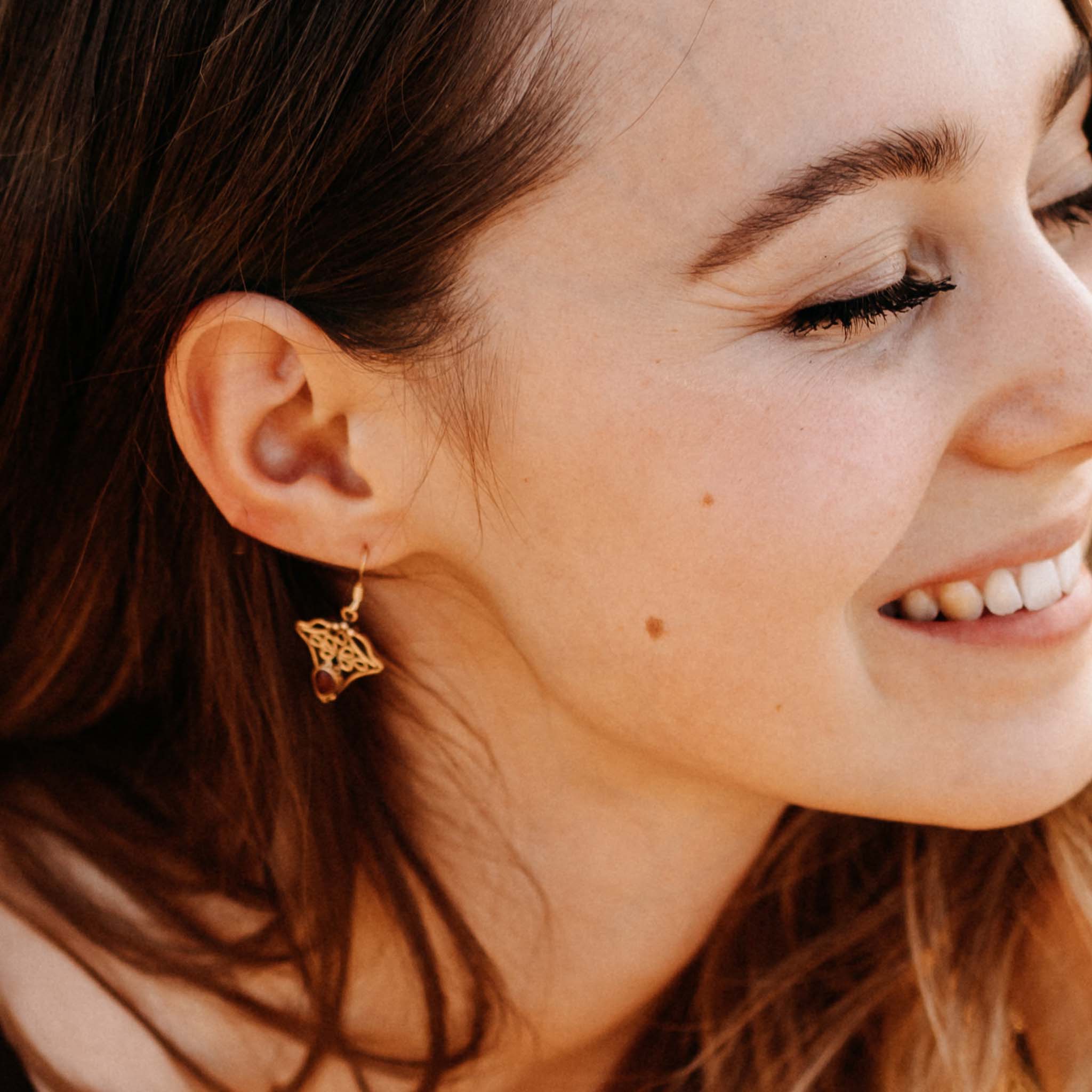 Ohrringe Rasmine Gold Jaspis