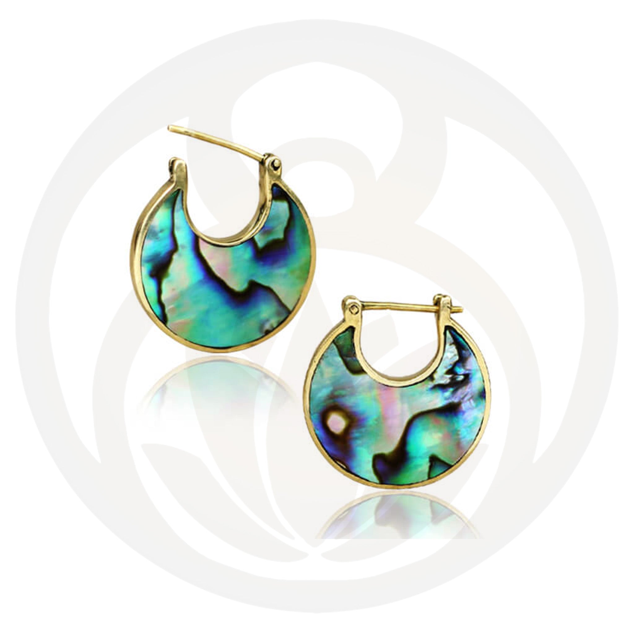 Noa Gold Abalone Earrings