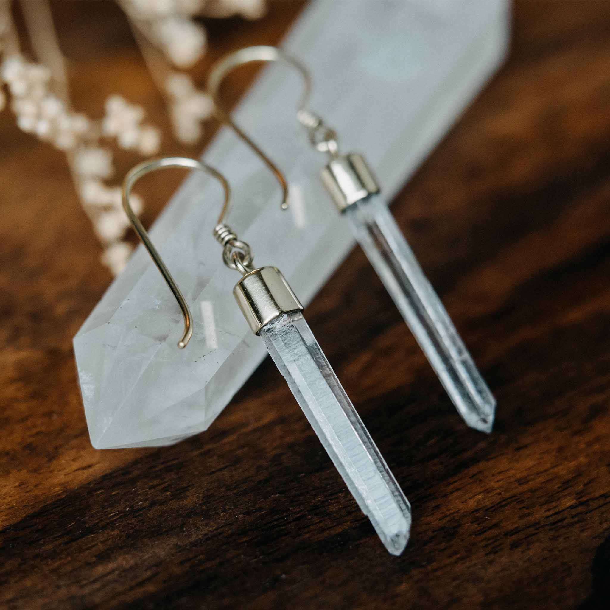 Ohrringe Fiamm Bergkristall