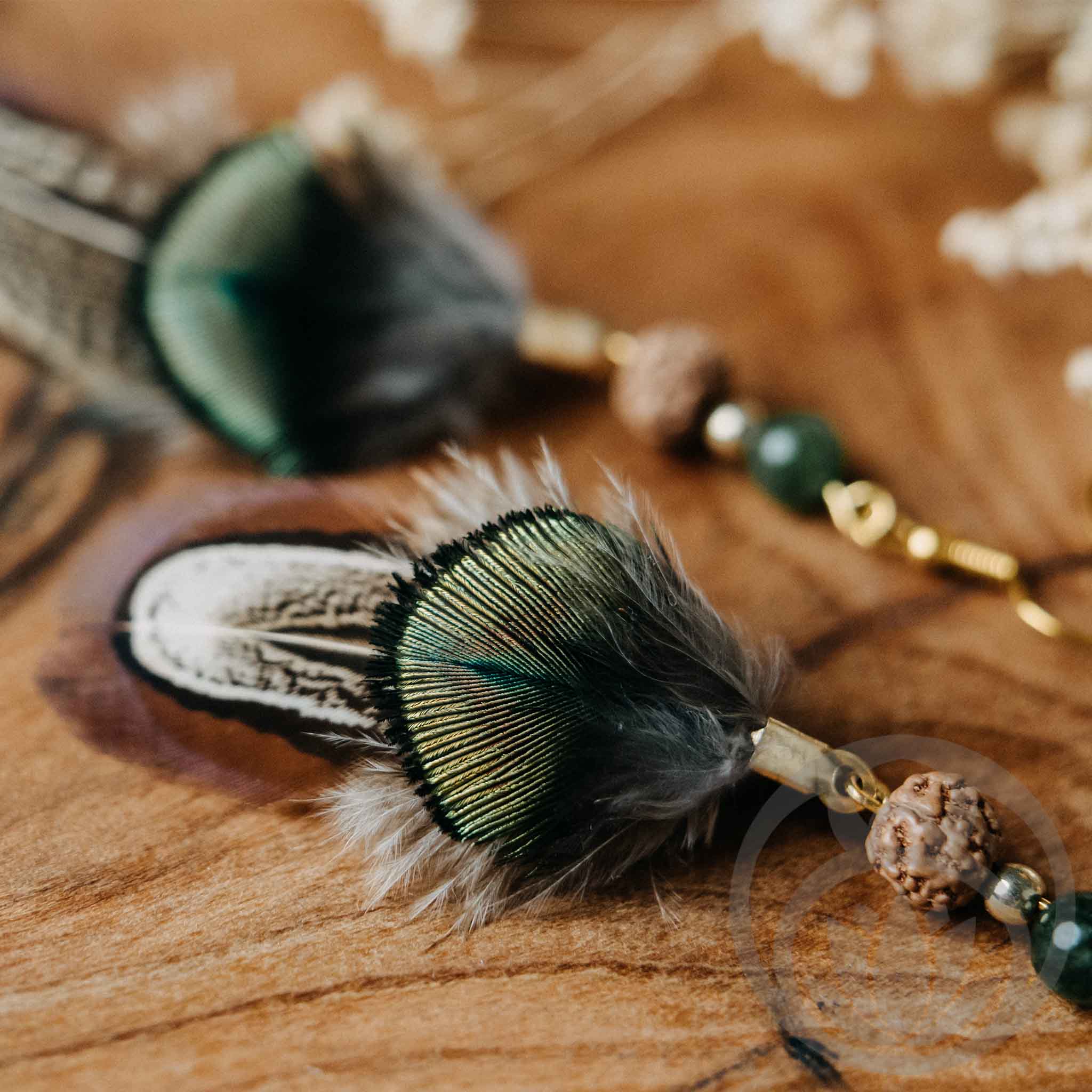 Ohrringe Federn Fasan