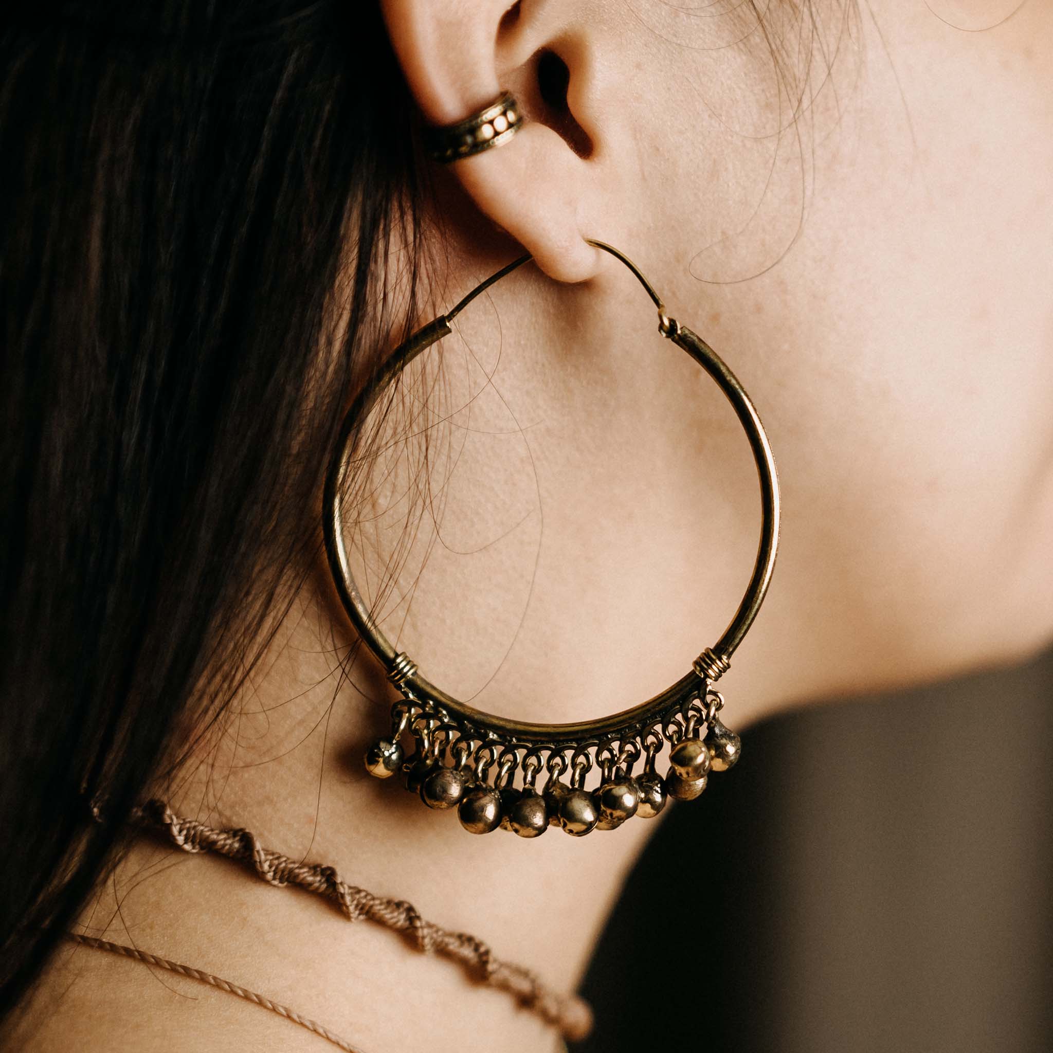 Devan Large Gold Earrings