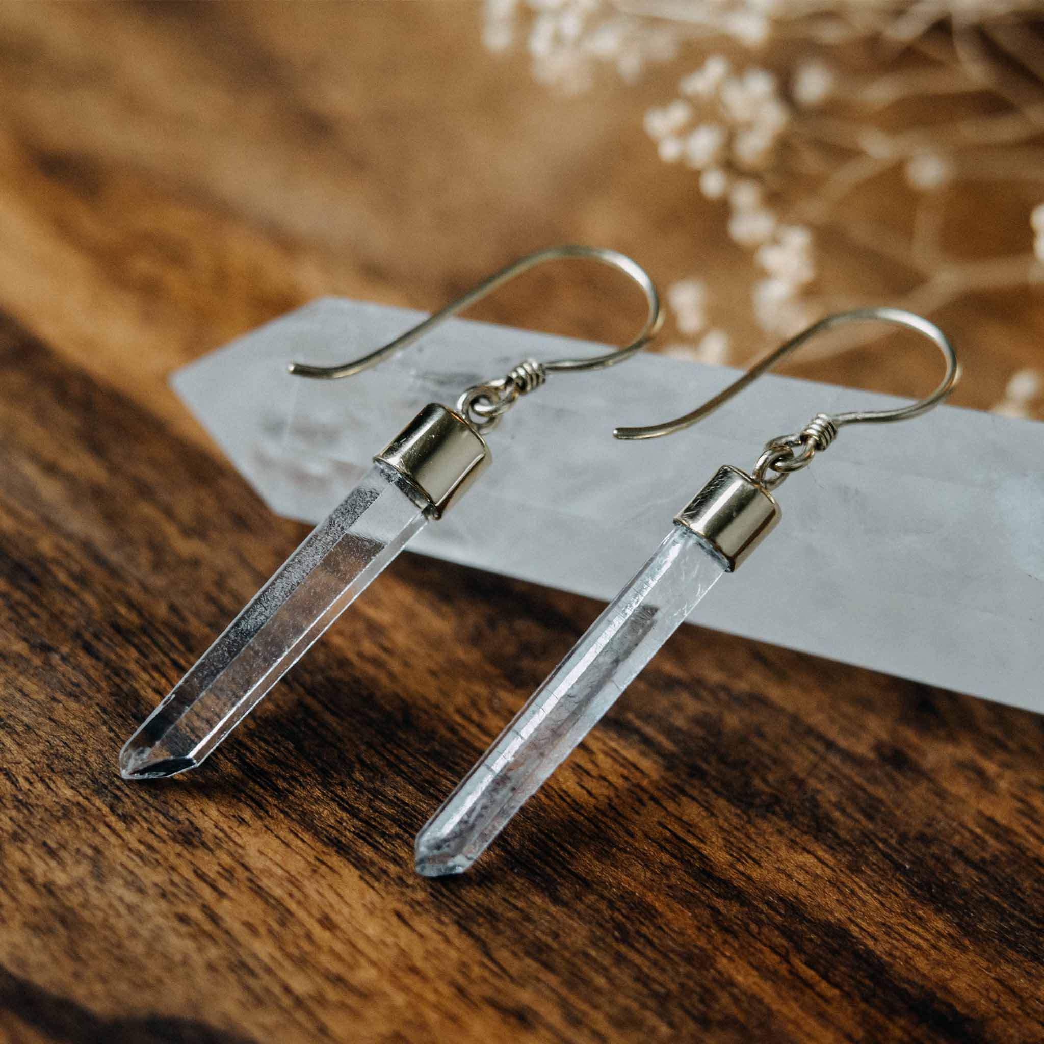 Ohrringe Fiamm Bergkristall