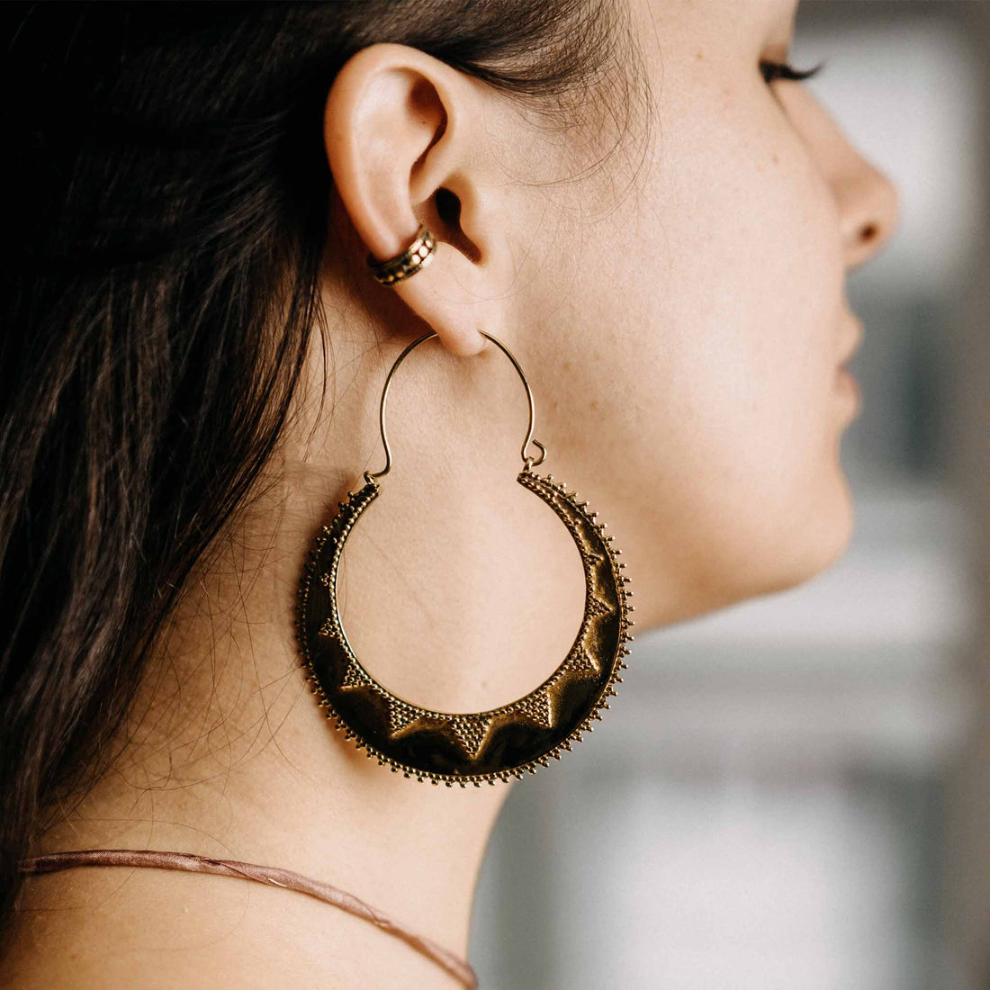 Quayaan Large Gold/Silver Earrings