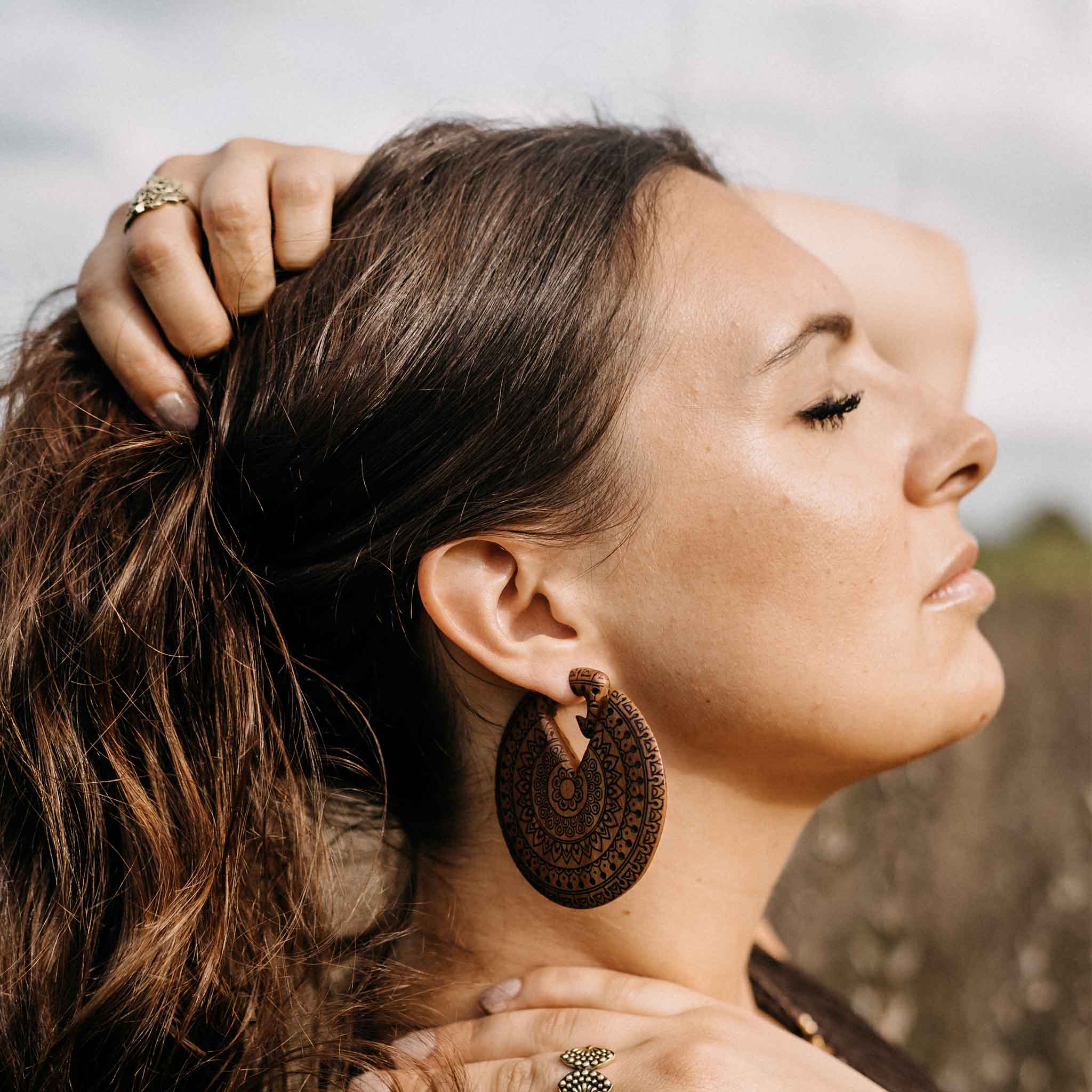 Ohrringe Isolara Holz