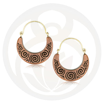 Ohrringe Avani Gold Holz