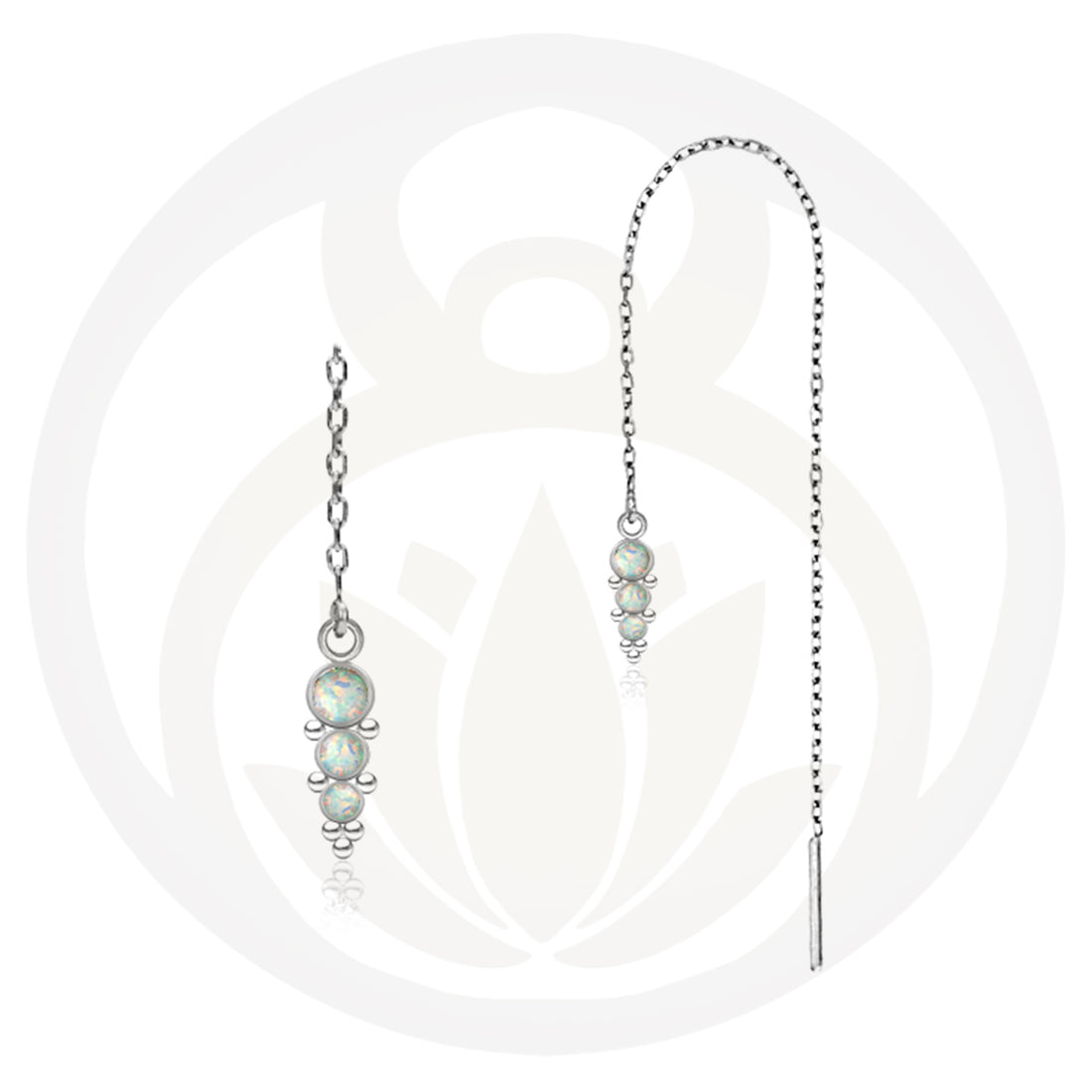 Halia silver chain earrings
