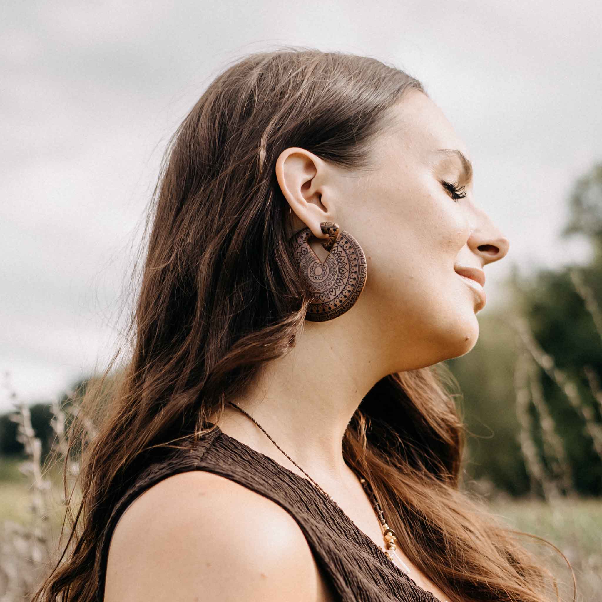 Ohrringe Isolara Holz