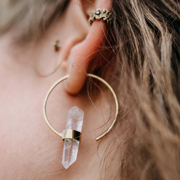 Ohrringe Lin Bergkristall