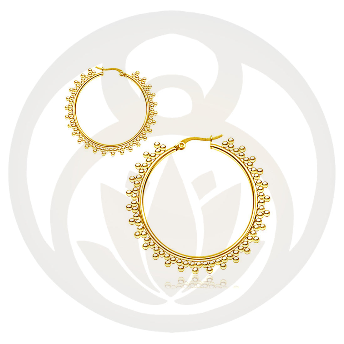 Ohrringe Zoya Groß Gold