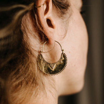 Ohrringe Quayaan Klein Gold/Silber