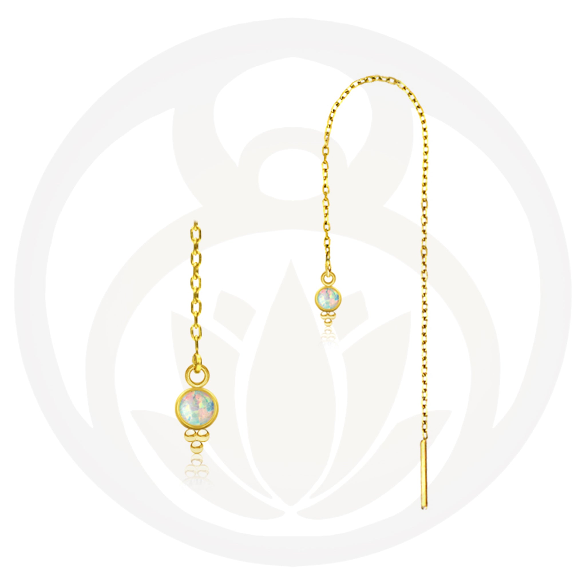 Kettenohrringe Boond Gold