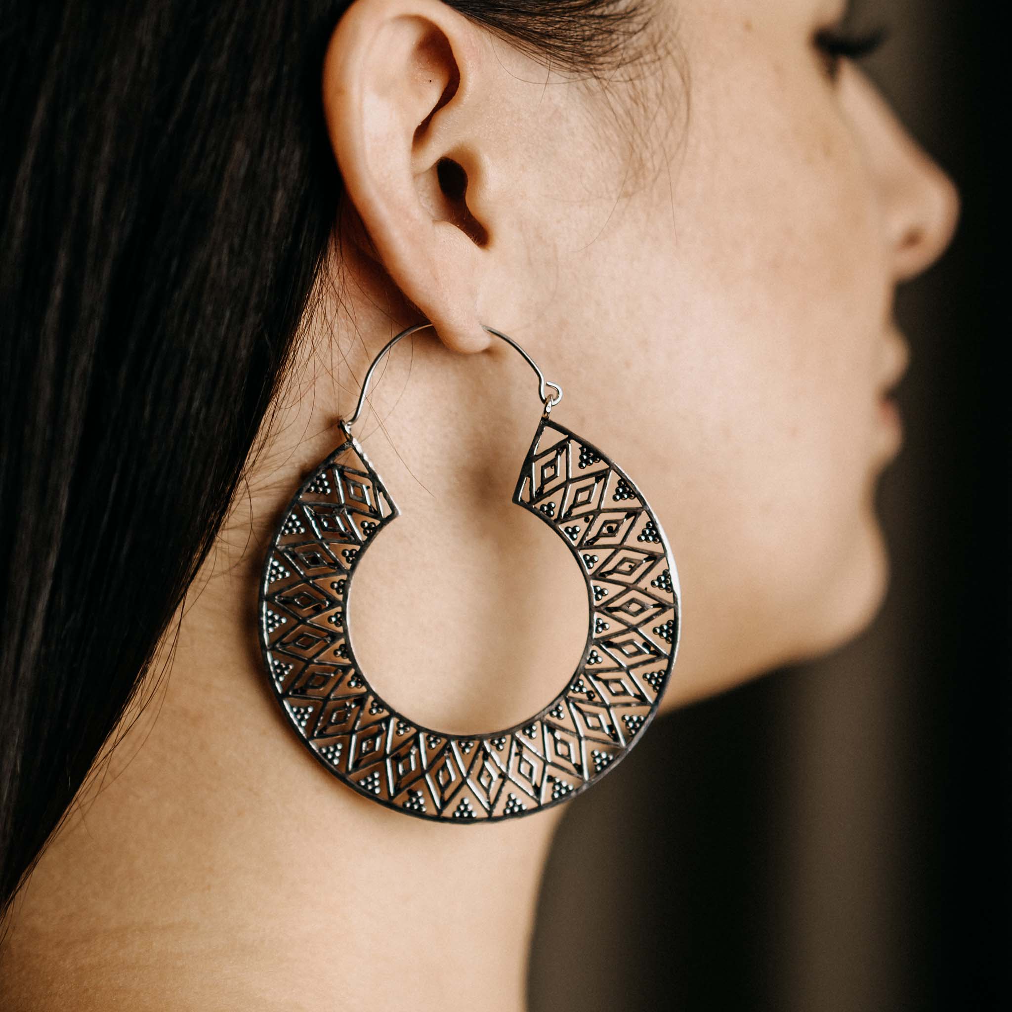 Chandrika Silver Earrings