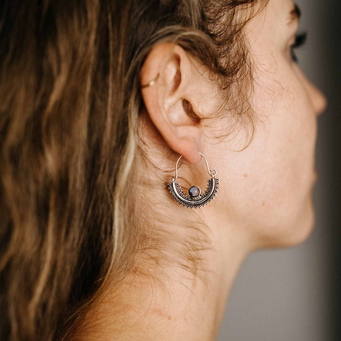 Neelkanth Gold/Silver Earrings