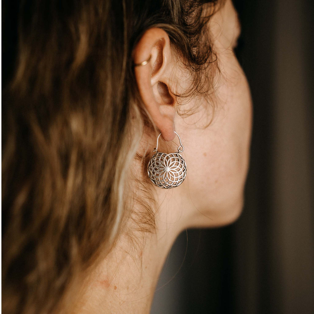 Naina Silver Earrings