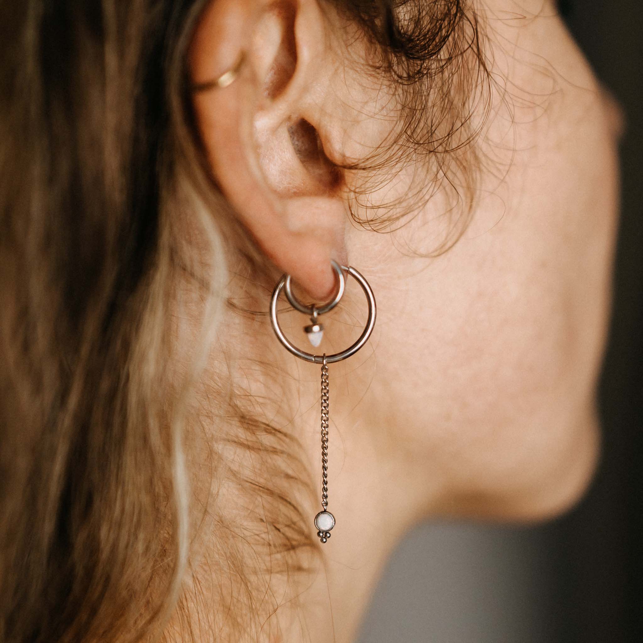 Ohrringe Kreolen Silber