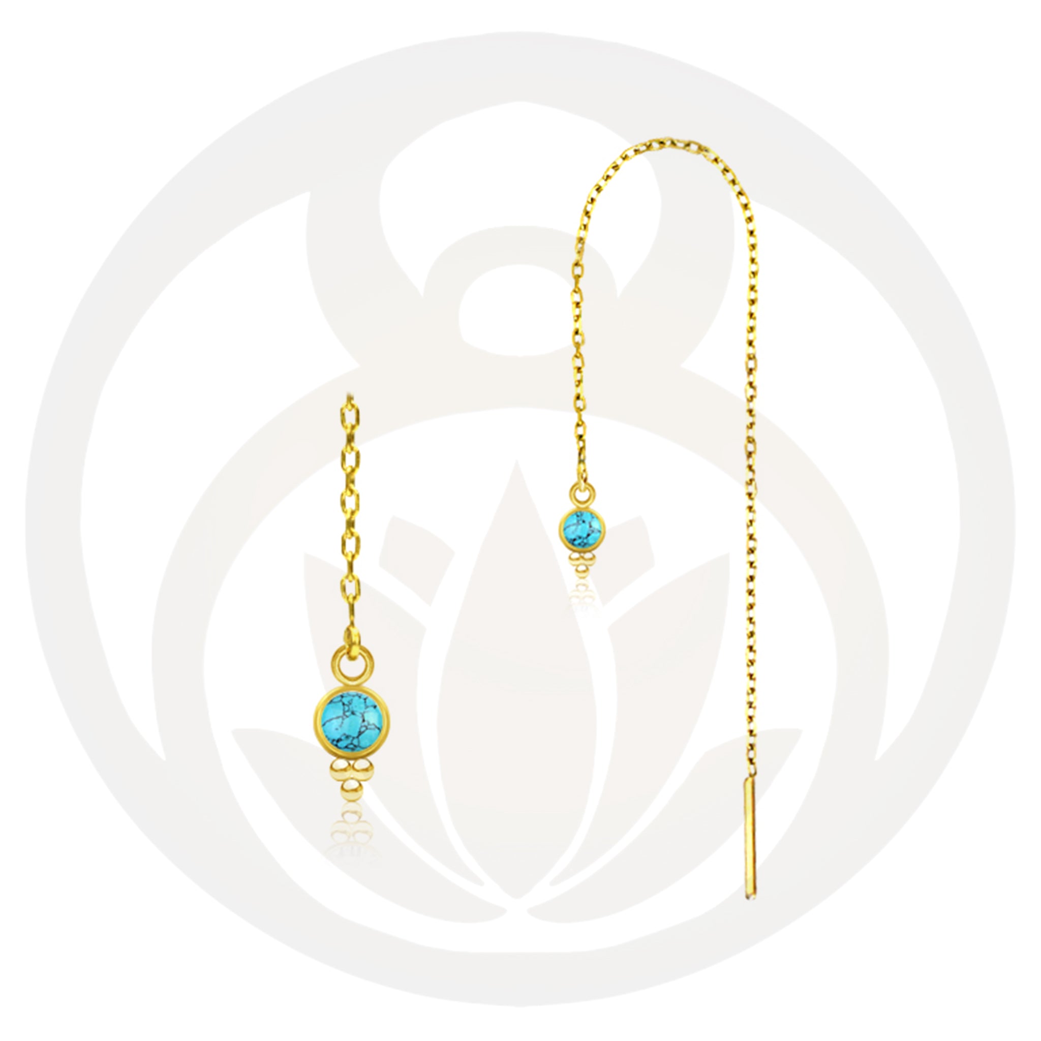 Kettenohrringe Boond Gold