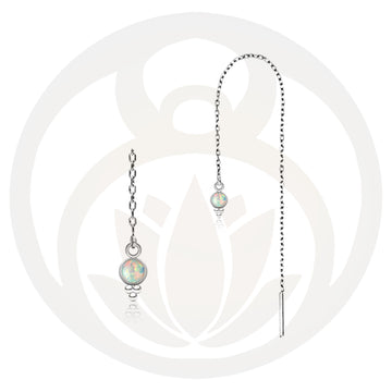 Kettenohrringe Boond Silber