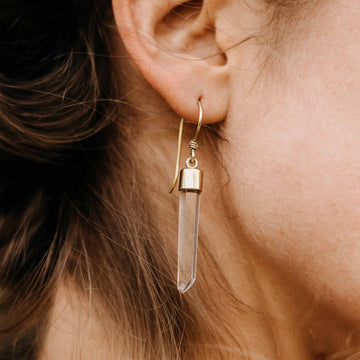 Ohrringe Fiamm Bergkristall