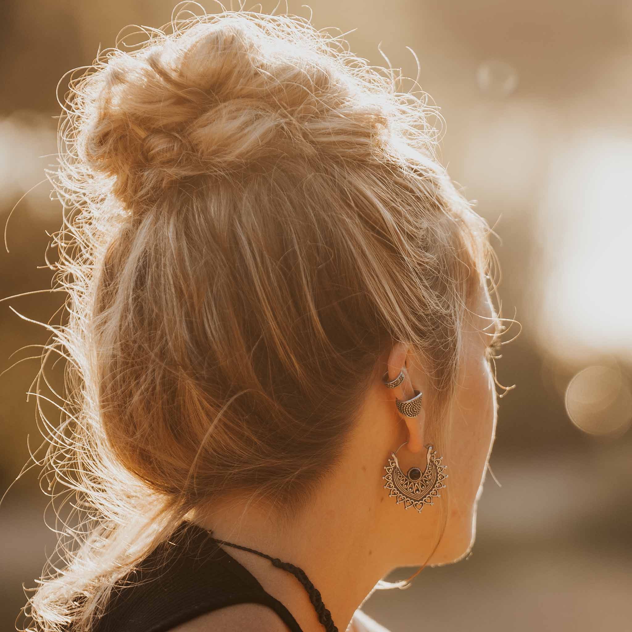 Ohrringe Menami Silber Onyx